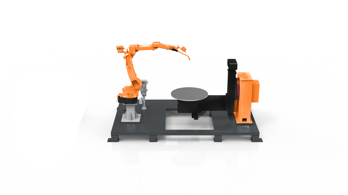 L-Shaped Positioner Workstation - View 1